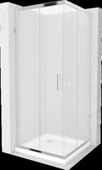 Товар с повреждённой упаковкой. Dušo kabina Mexen Rio F su padėklu ir sifonu, Chrome+White/Chrome, matinė, 80 x 80 cm цена и информация | Товары для сантехники с поврежденной упаковкой | kaup24.ee