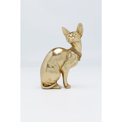 Dekoratiivkuju "Sitting Cat", kuldne 27 cm hind ja info | Sisustuselemendid | kaup24.ee