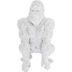 Dekoratiivkuju "Shiny Gorilla", Hõbedane, 80 cm hind ja info | Sisustuselemendid | kaup24.ee