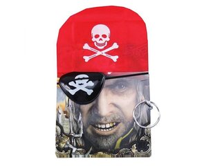 Piraatkomplekt, must/punane hind ja info | Karnevali kostüümid | kaup24.ee