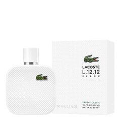 Tualettvesi Lacoste L.12.12 White Edt meestele, 100 ml hind ja info | Meeste parfüümid | kaup24.ee