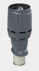 Isoleeritud õhuvahetuse väljapuhketoru, millel on vihmamüts Vilpe Flow 160P/IS/500, hall, D160/H500 mm hind ja info | Kütte- ja ventilatsiooni tarvikud jne. | kaup24.ee