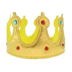 Корона Король Королева костюм мягкий золото корона мяч цена и информация | Карнавальные костюмы | kaup24.ee