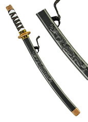 Ninja mõõk, must, 1 tk. hind ja info | Karnevali kostüümid | kaup24.ee