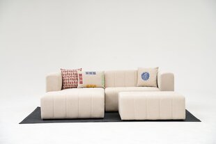 Kampinė sofa Beyza Mini Left - Cream цена и информация | Угловые диваны | kaup24.ee