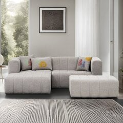 Kampinė sofa Beyza Mini Left - Light Grey цена и информация | Угловые диваны | kaup24.ee