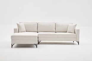 Kampinė sofa Berlin Left - Cream, Black цена и информация | Угловые диваны | kaup24.ee