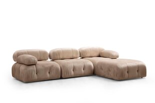 Kampinė sofa Bubble Corner ( L1-O1-1R -Puf) - Cream цена и информация | Угловые диваны | kaup24.ee