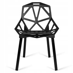 Komplektis 4 tooli Vector, must hind ja info | Söögitoolid, baaritoolid | kaup24.ee