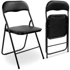 Складной стул - BASICO, 1 штука, черный цена и информация | Стулья для кухни и столовой | kaup24.ee