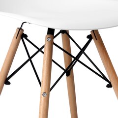 Milano Design DSW tool, valge/pruun hind ja info | Söögitoolid, baaritoolid | kaup24.ee
