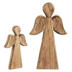 Деревянная фигурка ангела, 13x24 см цена и информация | Детали интерьера | kaup24.ee