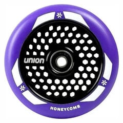 Колесо для самоката UNION Honeycomb Pro Scooter Wheel 110мм, фиолетовый/черный цена и информация | Самокаты | kaup24.ee