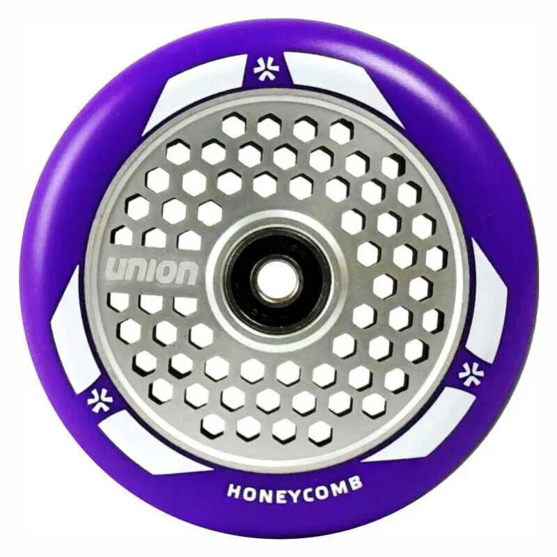 Ratas tõukerattale Union Honeycomb Pro Scooter Wheel 110mm, lilla/hõbe hind ja info | Tõukerattad | kaup24.ee