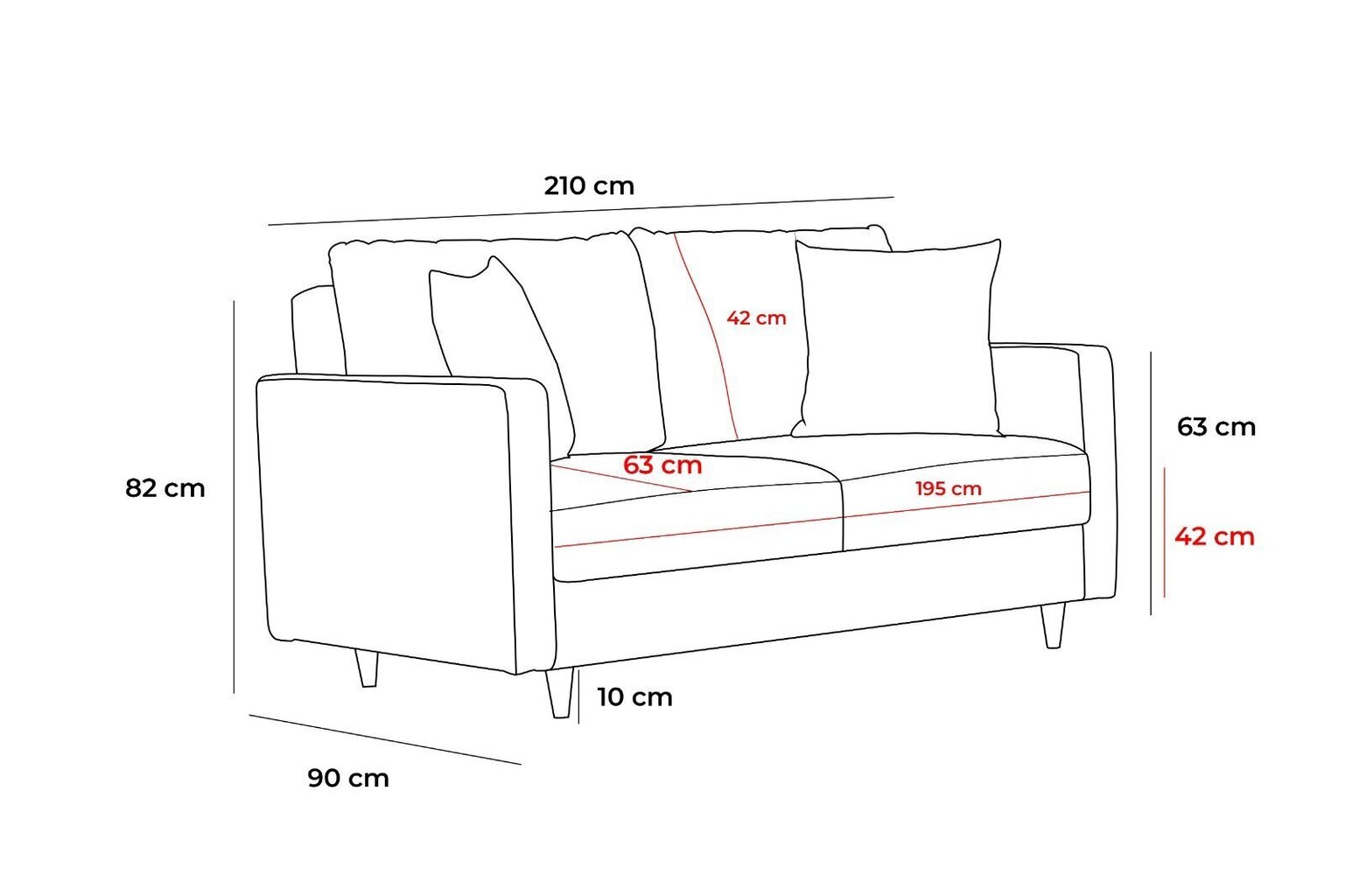 Diivan Atelier Del Sofa Eva, beež hind ja info | Diivanid ja diivanvoodid | kaup24.ee