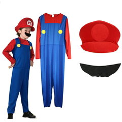 Костюм Super Mario Bros, р. 120-130, 7-9 лет цена и информация | Карнавальные костюмы | kaup24.ee