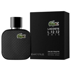 Туалетная вода Lacoste L.12.12 Noir EDT для мужчин, 50 мл цена и информация | Мужские духи | kaup24.ee