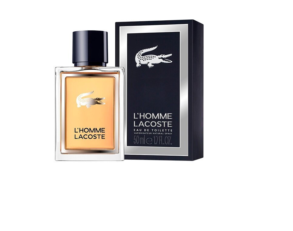 Tualettvesi Lacoste L'Homme EDT meestele, 50 ml hind ja info | Meeste parfüümid | kaup24.ee