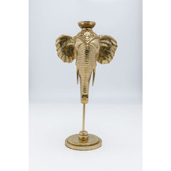 Candle Holder Elephant Head Gold 49cm цена и информация | Подсвечники, свечи | kaup24.ee