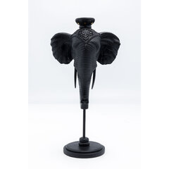 Küünlajalg Elephant Head, must, 49 cm hind ja info | Küünlad, küünlajalad | kaup24.ee