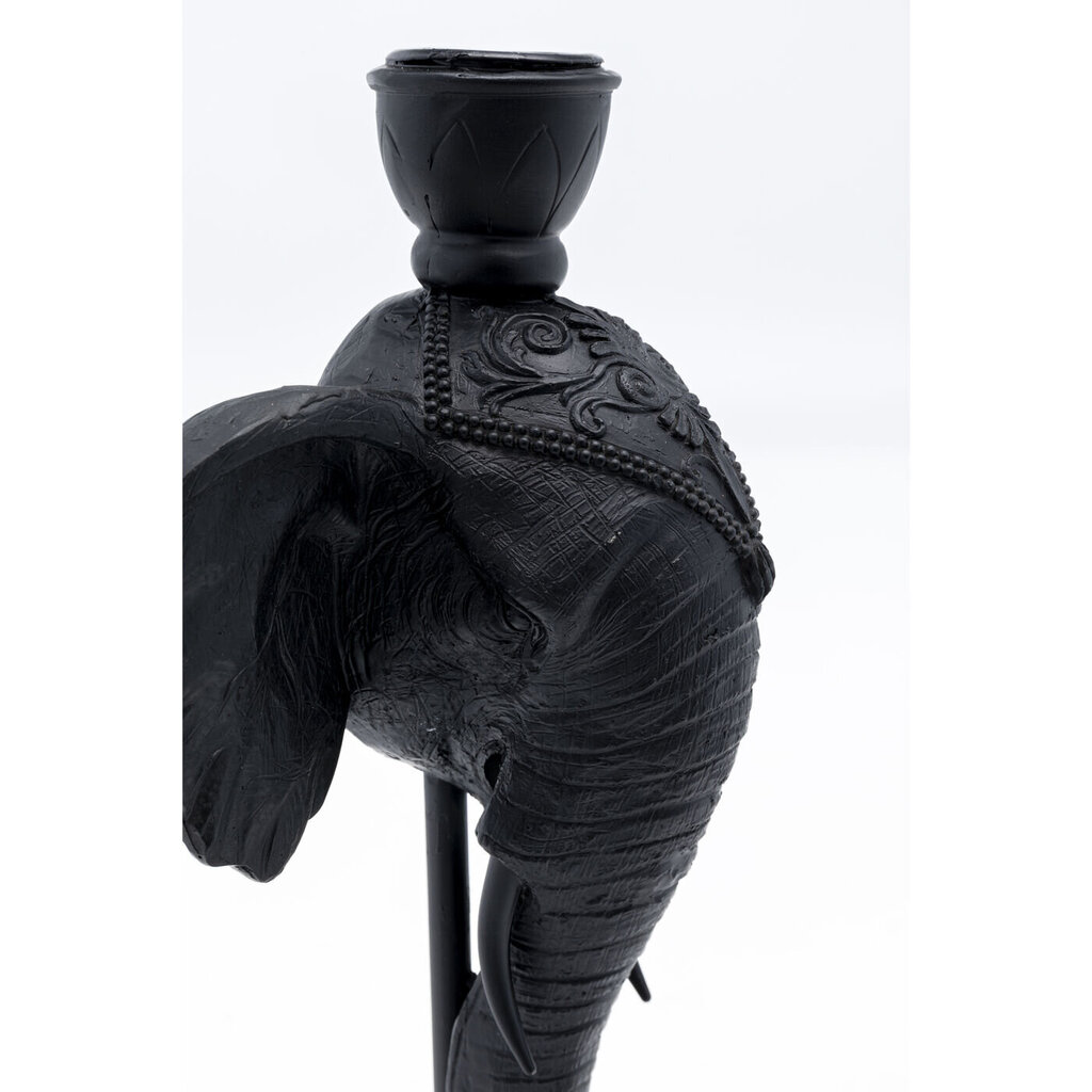 Küünlajalg Elephant Head, must, 36 cm hind ja info | Küünlad, küünlajalad | kaup24.ee