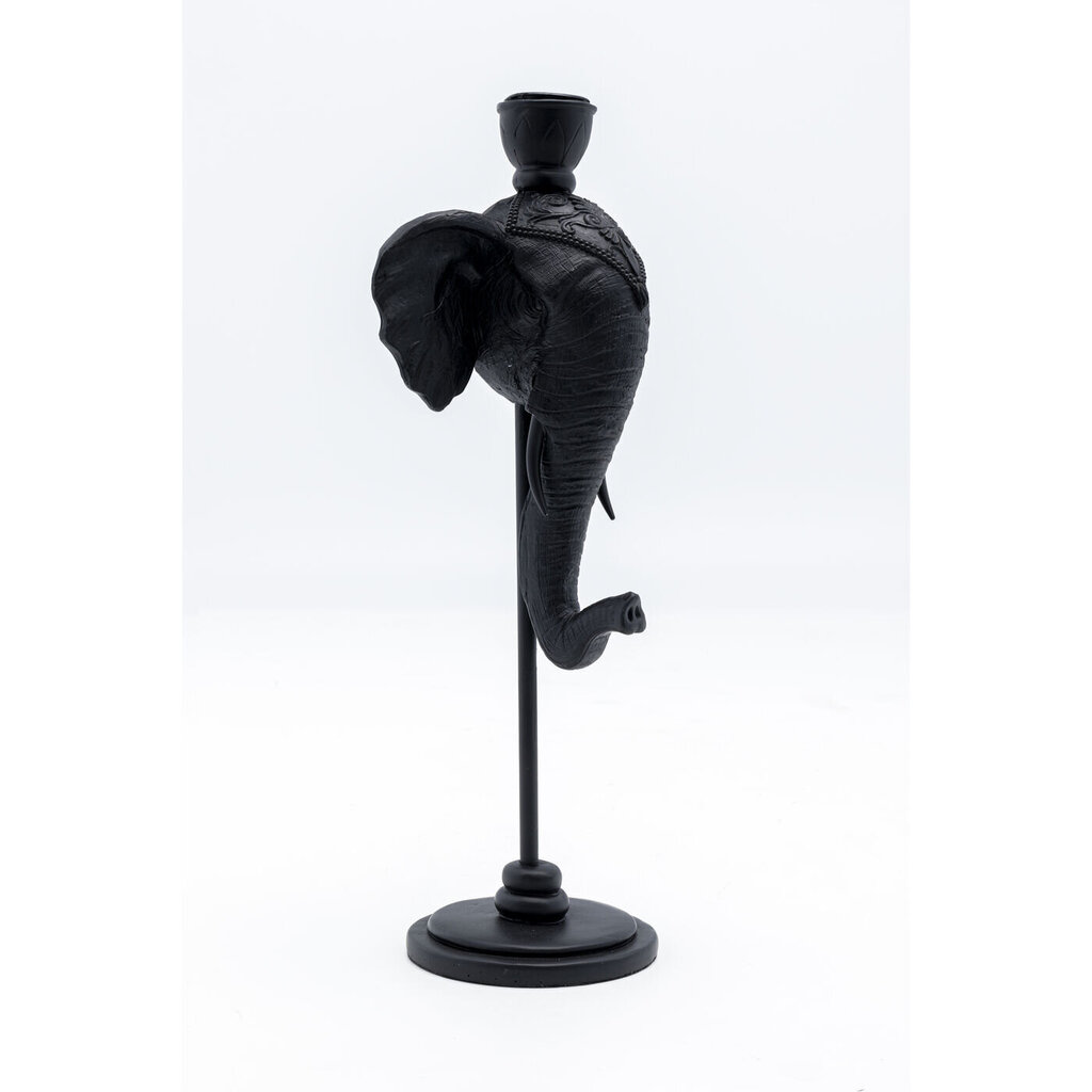 Küünlajalg Elephant Head, must, 36 cm hind ja info | Küünlad, küünlajalad | kaup24.ee
