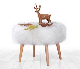 Pouffe Deer - White цена и информация | Кресла-мешки и пуфы | kaup24.ee