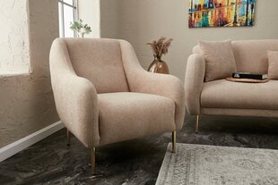 1 sėdynės sofa Simena - Beige цена и информация | Кресла в гостиную | kaup24.ee