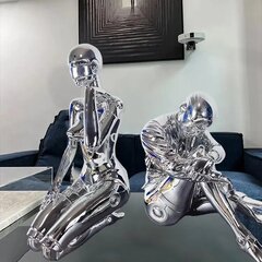 Dekoratiivkujud Cyberpunk Hajime Sorayama Genoids, hõbedane hind ja info | Sisustuselemendid | kaup24.ee