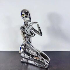 Dekoratiivkujud Cyberpunk Hajime Sorayama Genoids, hõbedane hind ja info | Sisustuselemendid | kaup24.ee