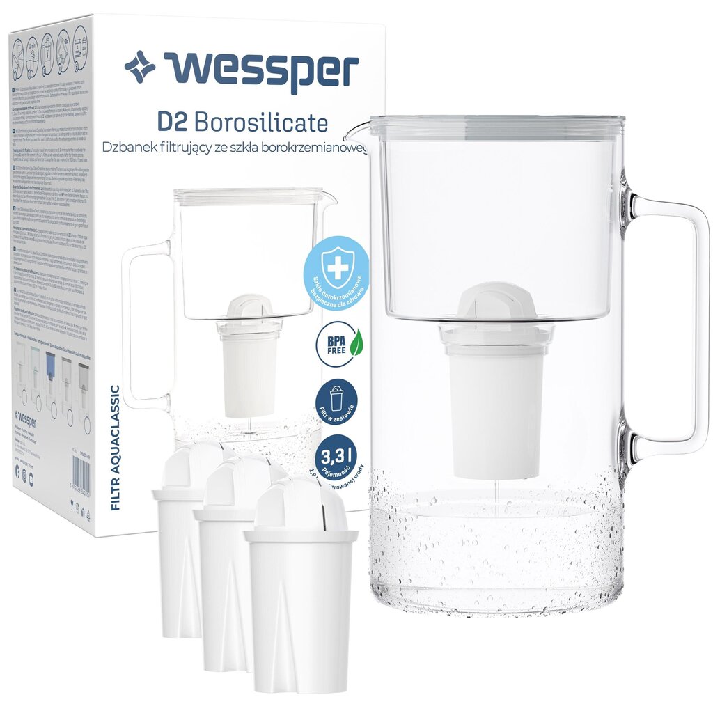 Wessper AquaClassic D2 цена и информация | Filterkannud ja filtrid | kaup24.ee