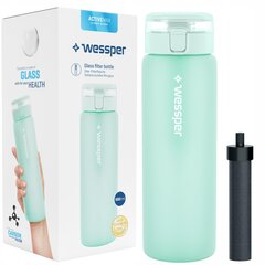 Стеклянная бутылка Wessper ActiveMax с фильтром цена и информация | Столовые и кухонные приборы | kaup24.ee