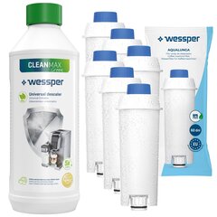 5x Фильтр Wessper + очиститель Green цена и информация | Аксессуары для кофейных аппаратов | kaup24.ee