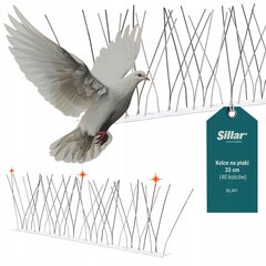 Шипы для птиц Sillar из нержавеющей стали для голубей длиной 33 см цена и информация | Садовые инструменты | kaup24.ee