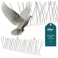 Плотные шипы для голубей длиной 50 см Отпугиватель птиц Sillar цена и информация | Садовые инструменты | kaup24.ee