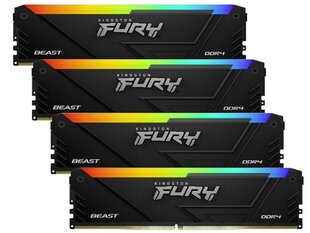 Kingston Fury Beast RGB (KF436C18BB2AK4/64) цена и информация | Оперативная память (RAM) | kaup24.ee