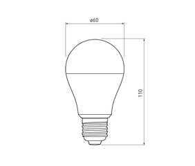 Светодиодная лампа RGBW, GTV, LD-PC2A60RGBW-9W цена и информация | Лампочки | kaup24.ee