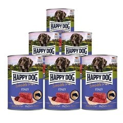 Happy Dog Sensible Pure Italy, monoproteiiniga koerte konservid pühvlilihaga, 800g x 6tk цена и информация | Консервы для собак | kaup24.ee