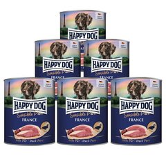 Happy Dog Sensible Pure France Monoproteiiniga konservid koertele pardihaga, 800g x 6tk цена и информация | Консервы для собак | kaup24.ee