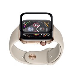 LCD kaitseklaas 3D Full Glue Apple Watch, 40mm, must hind ja info | Nutikellade ja nutivõrude tarvikud | kaup24.ee