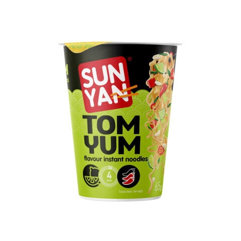 Kiirnuudlid Sun Yan Tom Yum, 65 g цена и информация | Makaronid | kaup24.ee