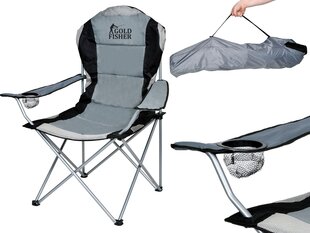 Складной стул для рыбалки KASTOR серый цена и информация | Туристическая мебель | kaup24.ee