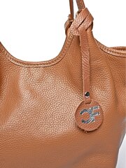 Carla Ferreri SS24 CF 1907 COGNAC кожаная сумка цена и информация | Женские сумки | kaup24.ee