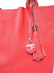 Carla Ferreri SS24 CF 1619 ROSSO кожаная сумка цена и информация | Женские сумки | kaup24.ee