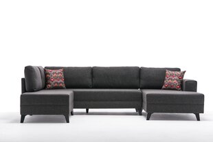 Kampinė sofa-lova Efsun - Anthracite цена и информация | Угловые диваны | kaup24.ee