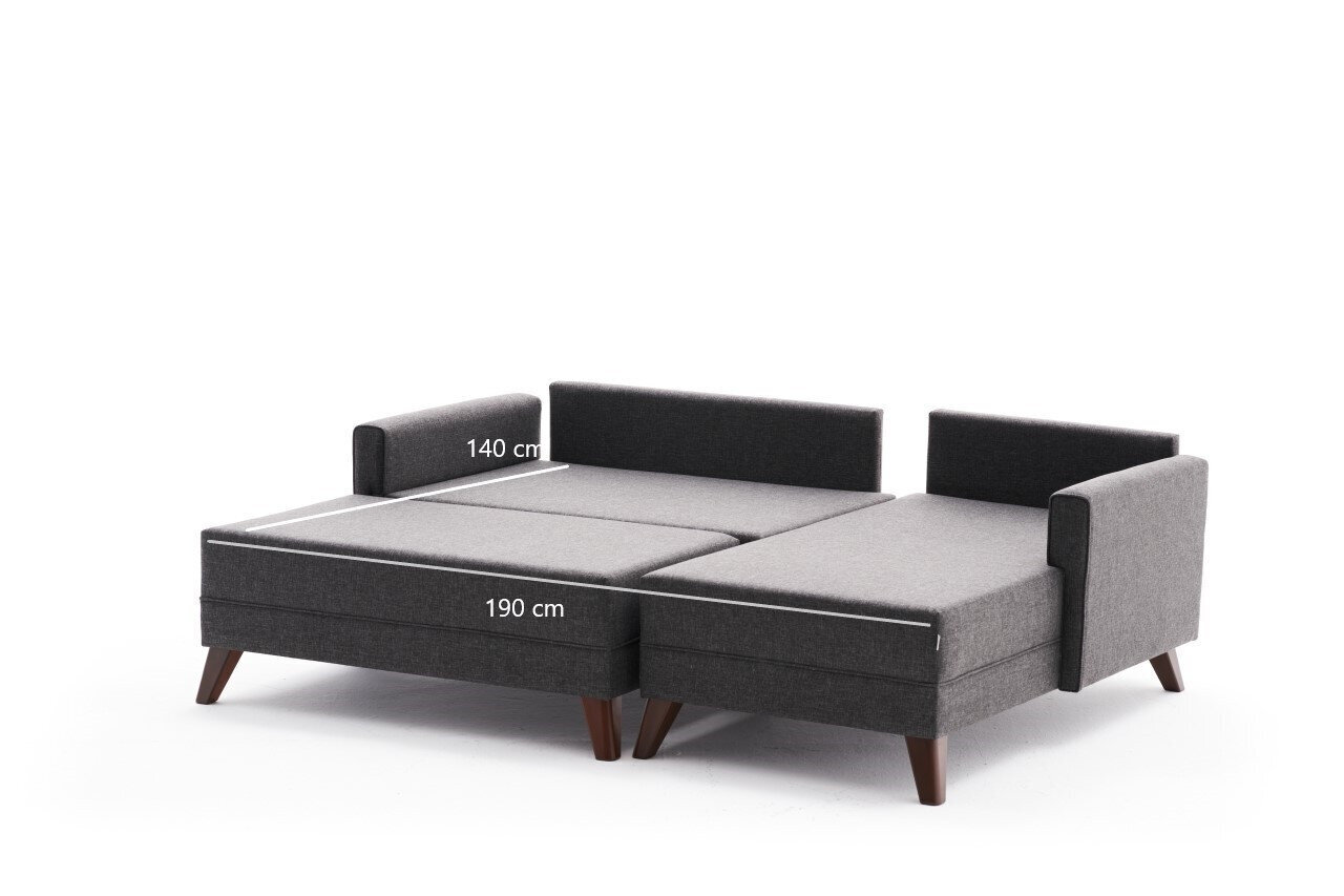 Nurgadiivan Asir Bella Mini Corner Sofa Right, hall цена и информация | Nurgadiivanid ja nurgadiivanvoodid | kaup24.ee