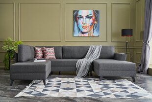 Kampinė sofa-lova Eris - Anthracite цена и информация | Угловые диваны | kaup24.ee