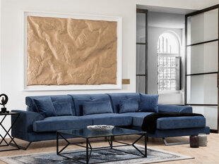 Kampinė sofa Frido Right (L3+Chl) - Navy Blue цена и информация | Угловые диваны | kaup24.ee
