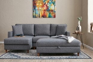 Kampinė sofa Eva Left - Grey цена и информация | Угловые диваны | kaup24.ee