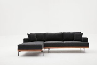 Kampinė sofa Liva Left - Anthracite цена и информация | Угловые диваны | kaup24.ee